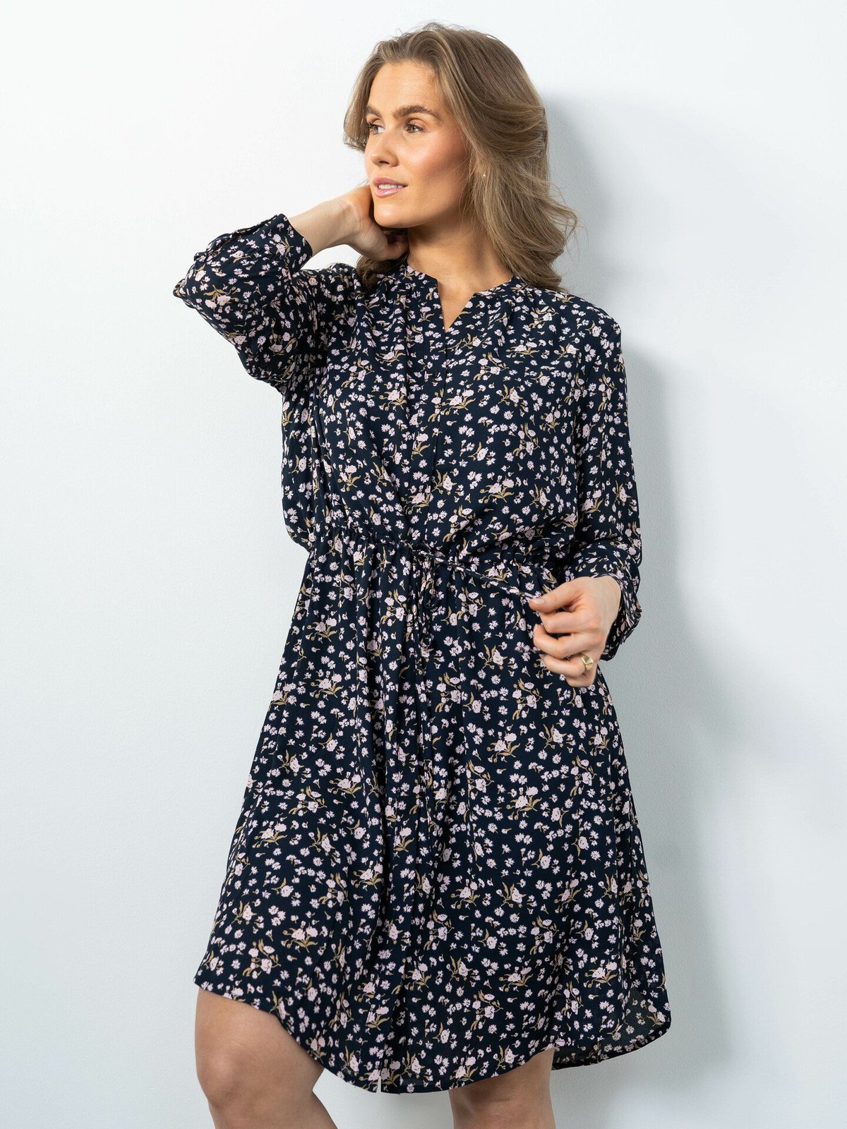 Selected Femme Damina 7/8 AOP Dress Dark Sapphire AOP