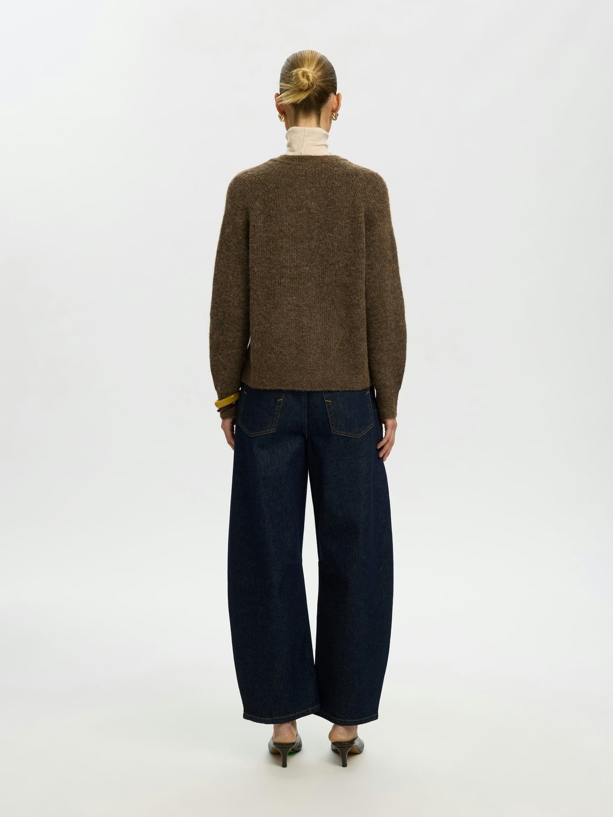 Selected Femme Lulu Long Sleeve Knit Short Cardigan Dachshund