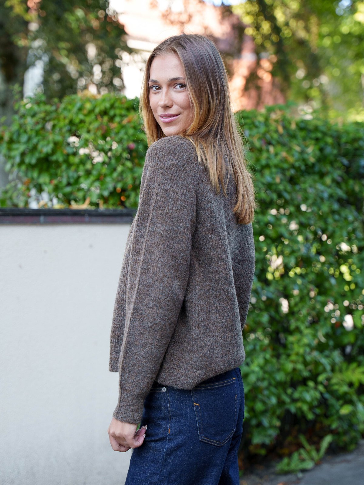 Selected Femme Lulu Long Sleeve Knit Short Cardigan Dachshund