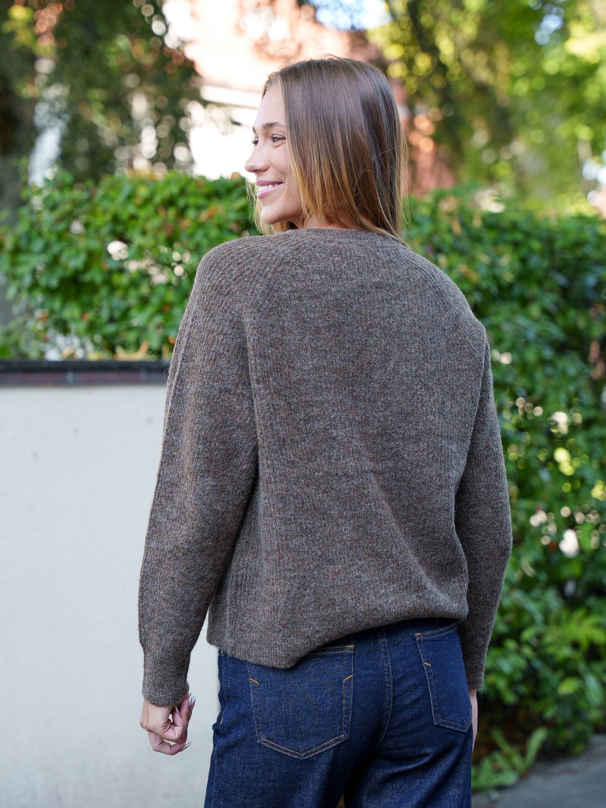Selected Femme Lulu Long Sleeve Knit Short Cardigan Dachshund