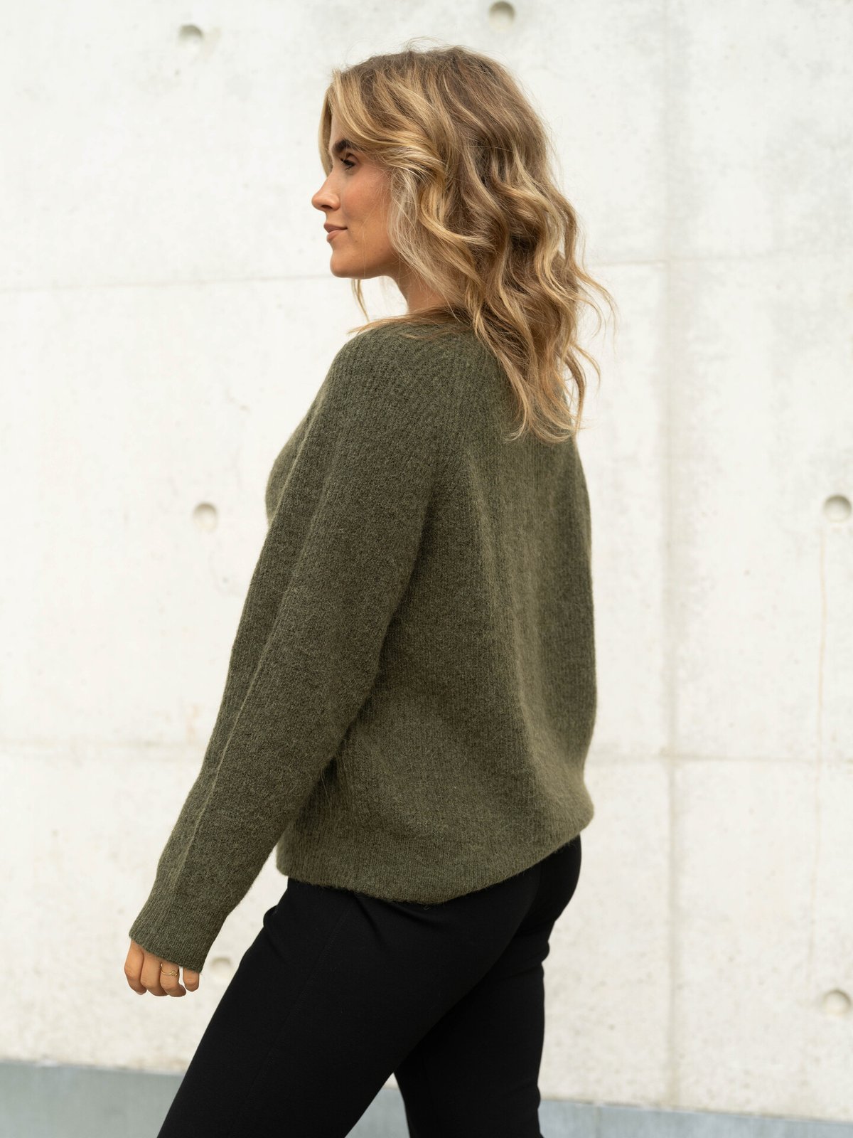 Selected Femme Lulu Long Sleeve Knit Short Cardigan Kalamata Melange