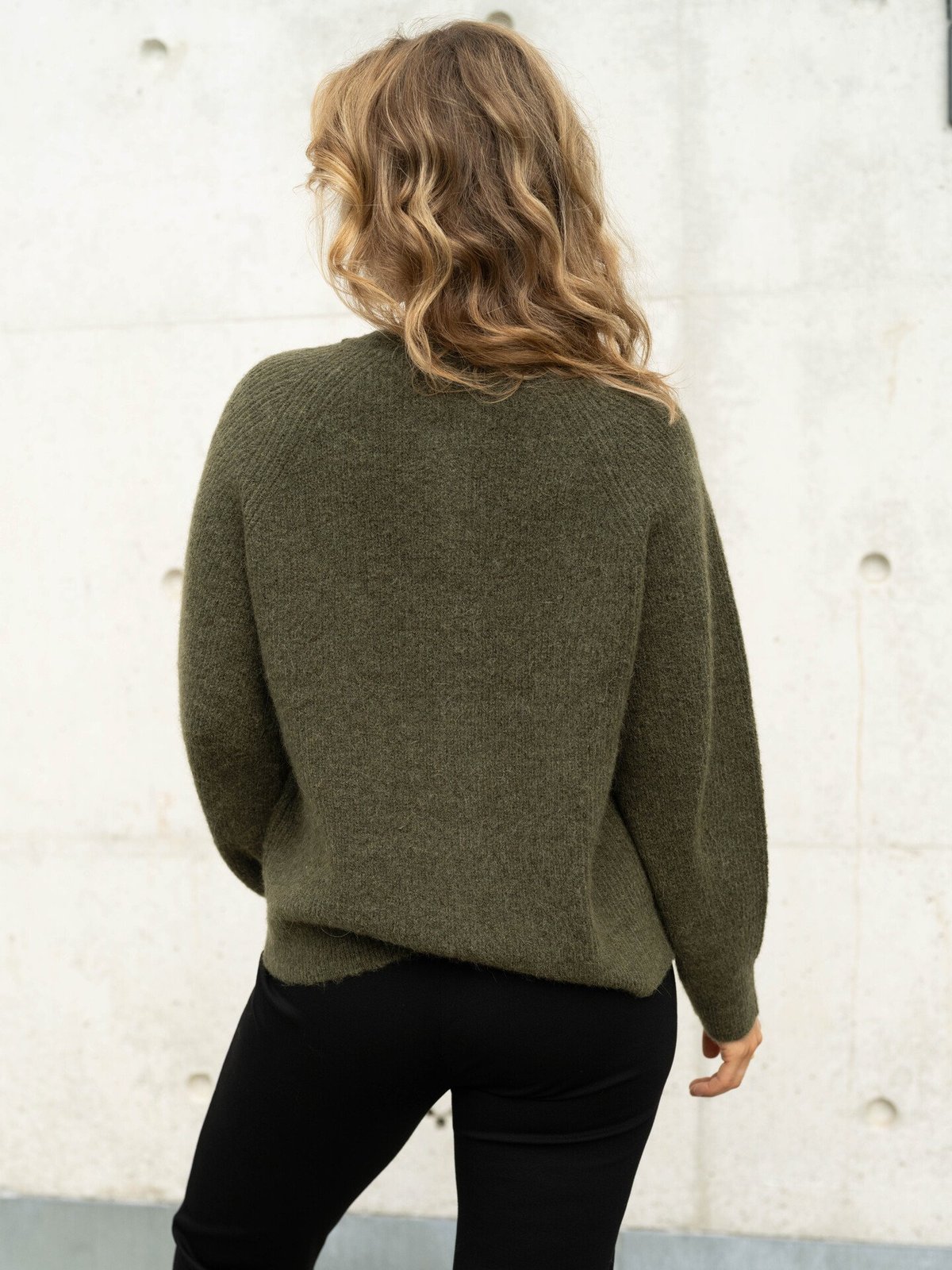 Selected Femme Lulu Long Sleeve Knit Short Cardigan Kalamata Melange