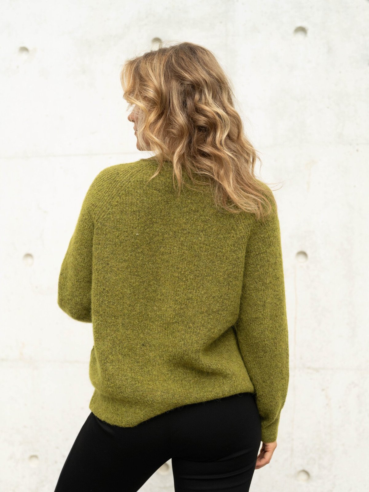 Selected Femme Lulu Long Sleeve Knit Short Cardigan Cardamom Seed Melange