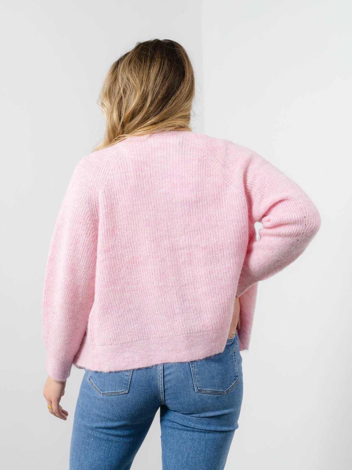 Selected Femme Lulu Long Sleeve Knit Short Cardigan Sweet Lilac