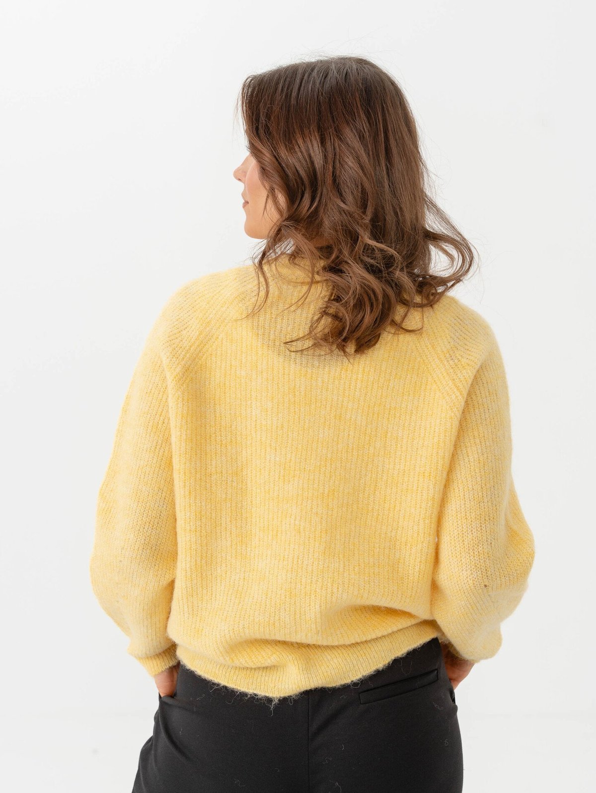 Selected Femme Lulu Long Sleeve Knit Short Cardigan Sundress Melange