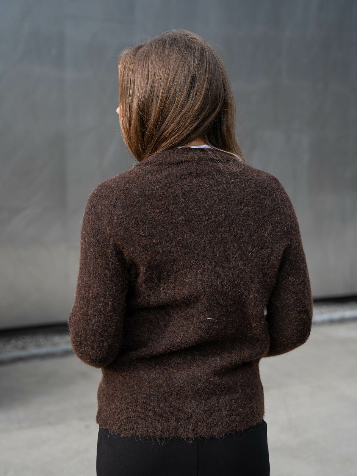 Selected Femme Lulu Long Sleeve Knit O-Neck Java