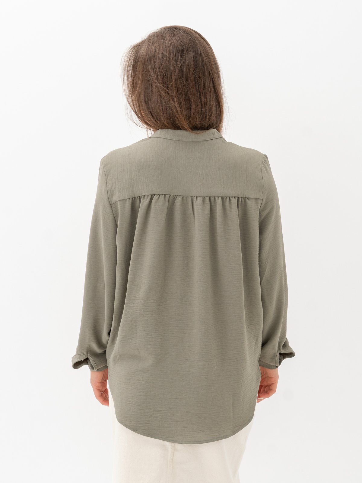 Selected Femme Mivia Long Sleeve Top Vetiver