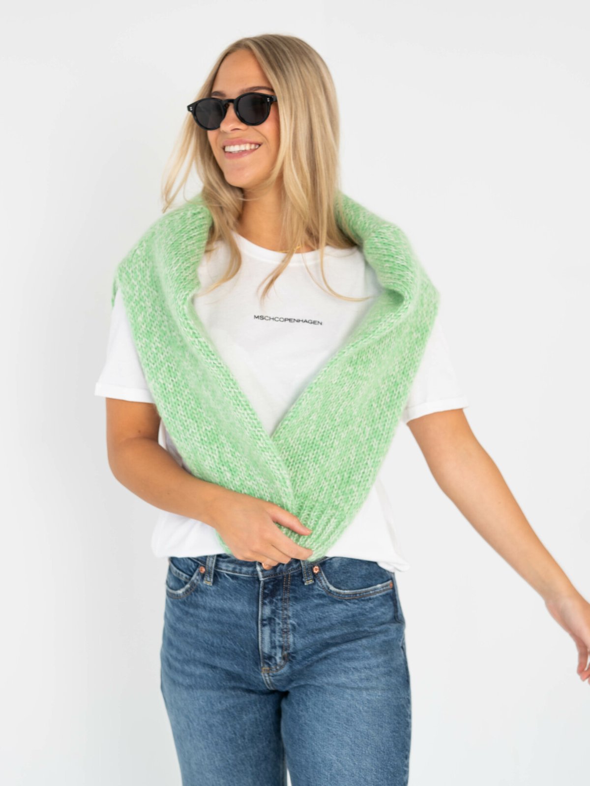 Selected Femme Suanne Long Sleeve Knit O-Neck Grønn