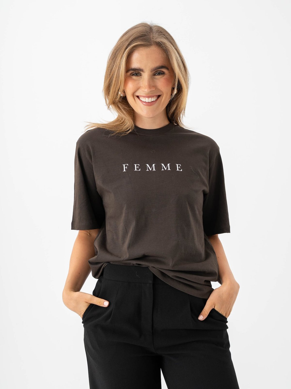 Selected Femme Vilja Short Sleeve Printed Tee Delicioso / Bright White
