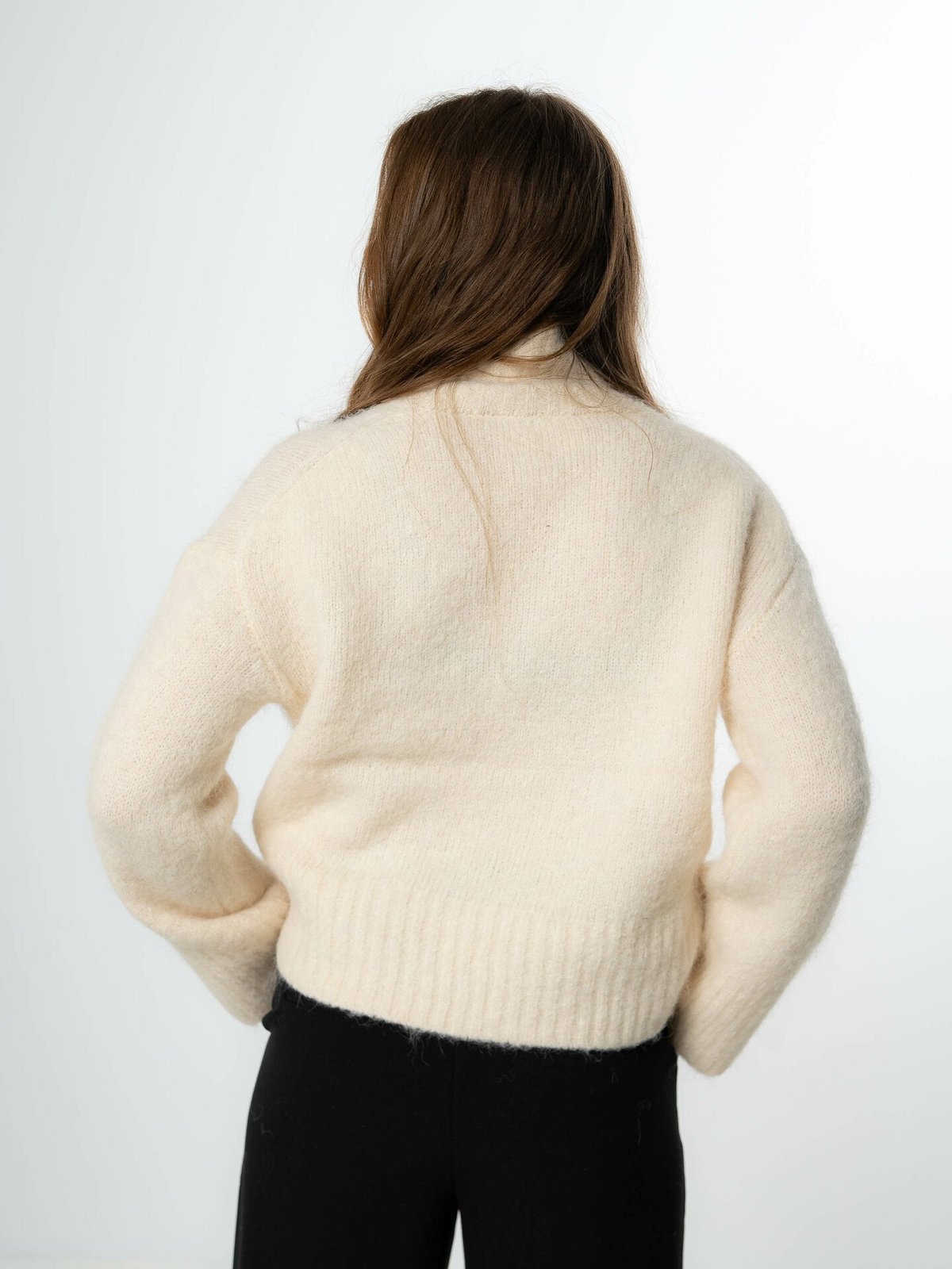 Selected Femme Gabella Long Sleeve Knit High-Neck Birch