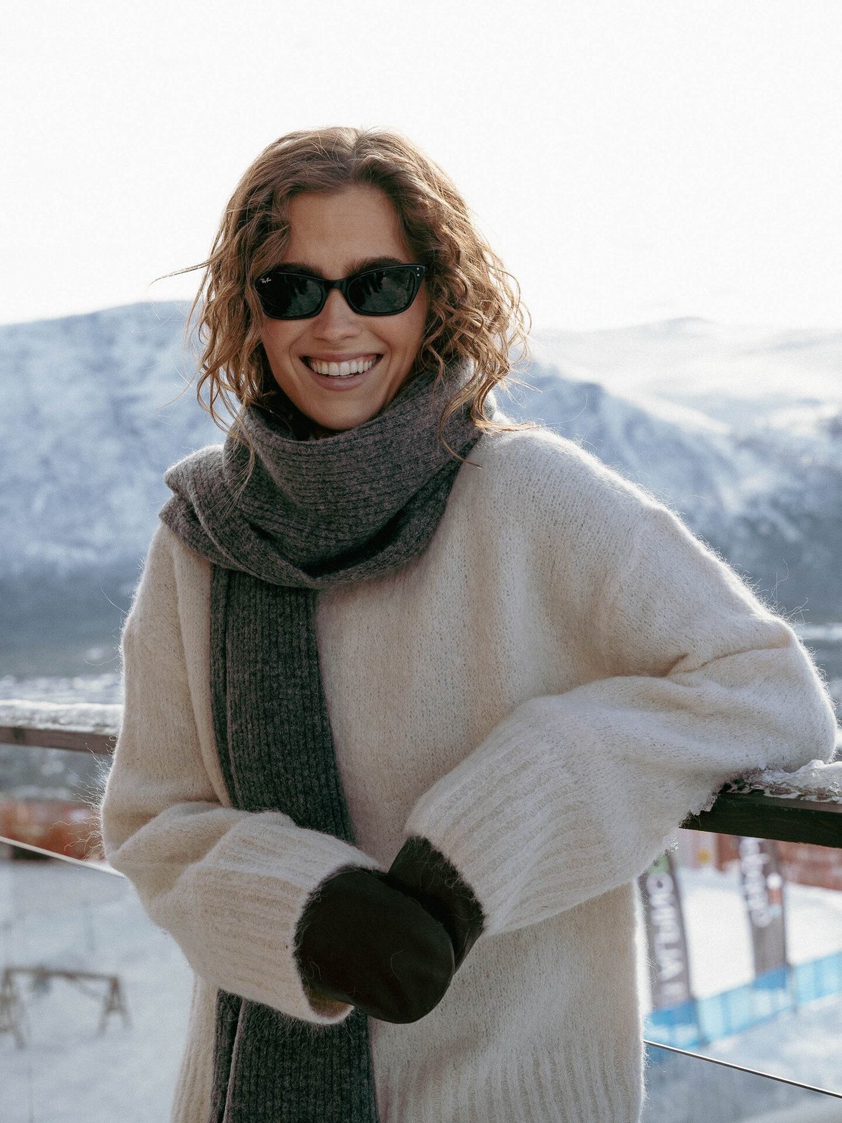 Selected Femme Gabella Long Sleeve Knit High-Neck Birch