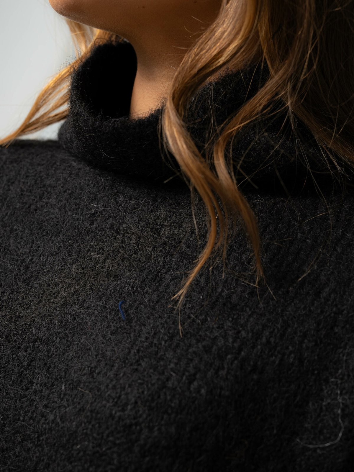 Selected Femme Gabella Long Sleeve Knit High-Neck Black