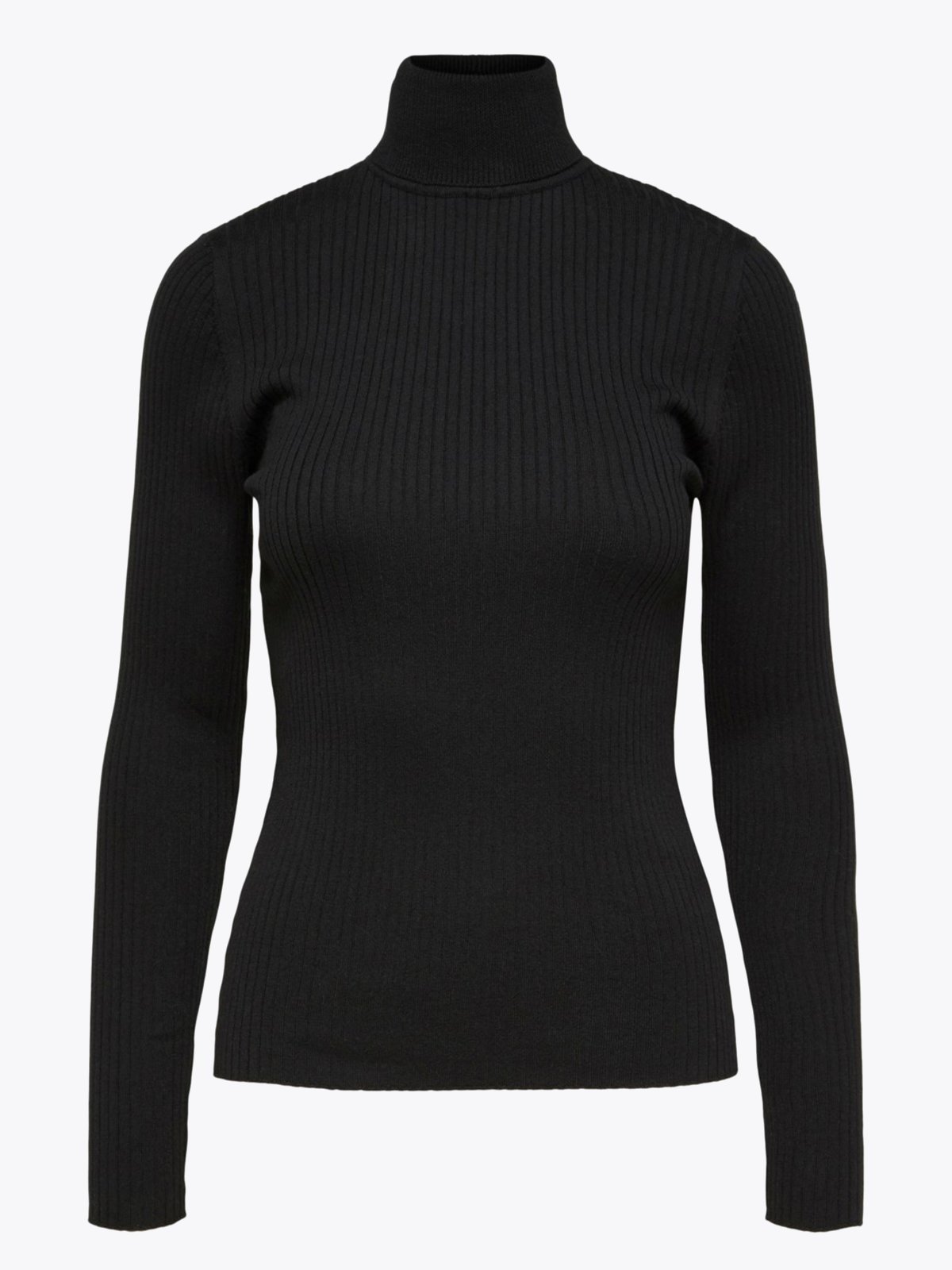 Selected Femme Lydia Costa Long Sleeve Knit Rollneck Black