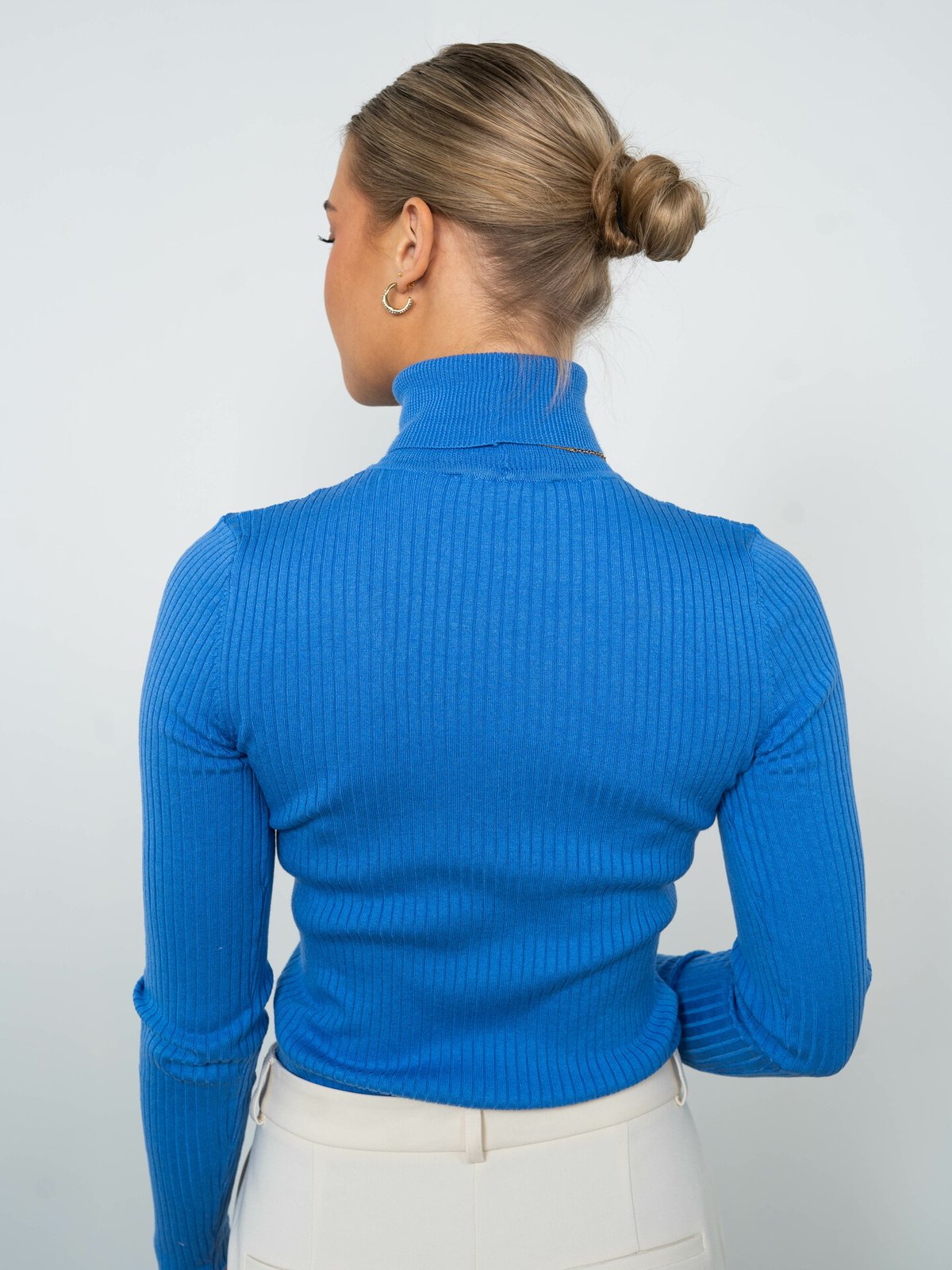 Selected Femme Lydia Costa Long Sleeve Knit Rollneck Umarine