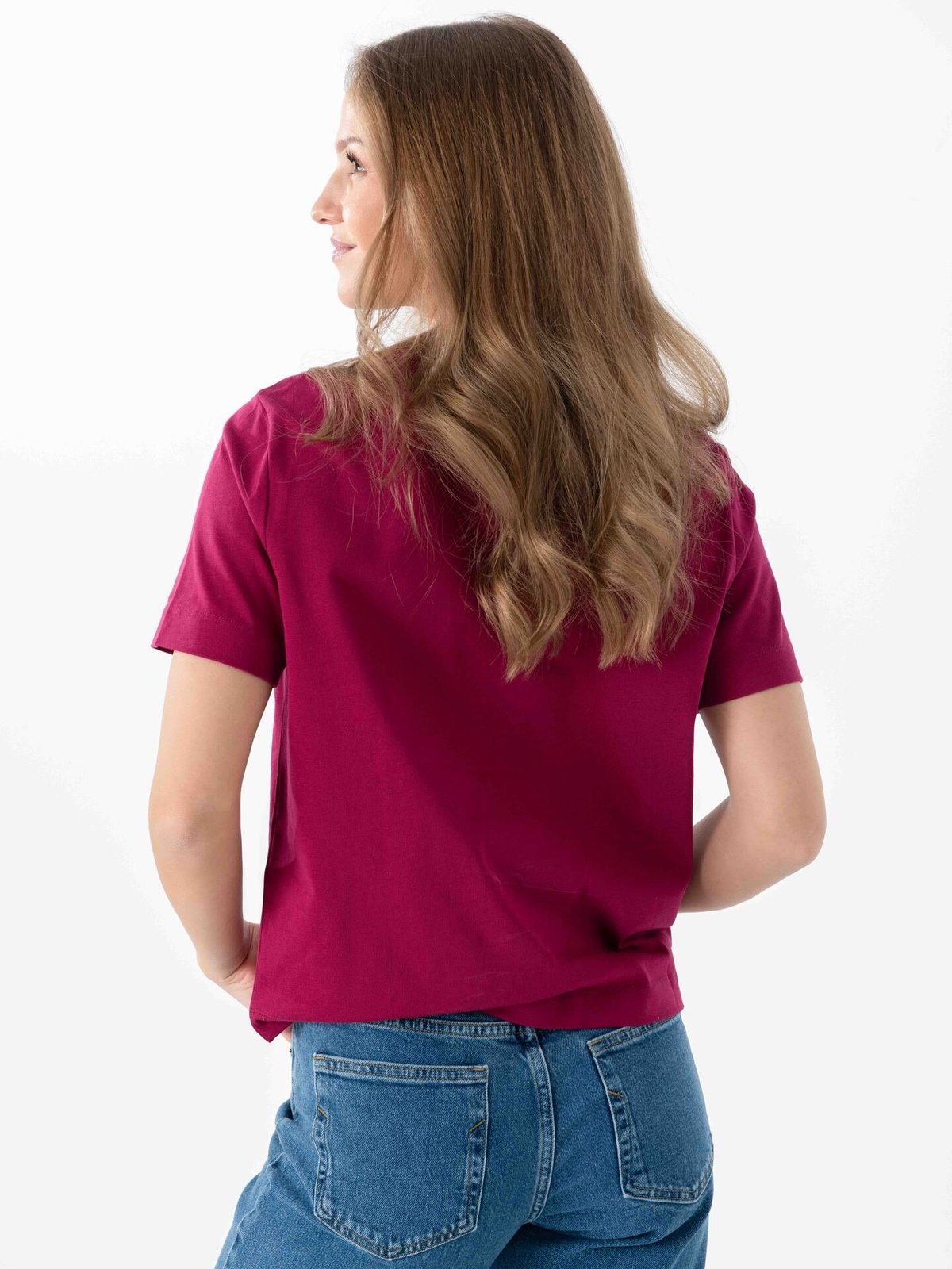 Selected Femme Essential Short Sleeve Boxy Tee Anemone