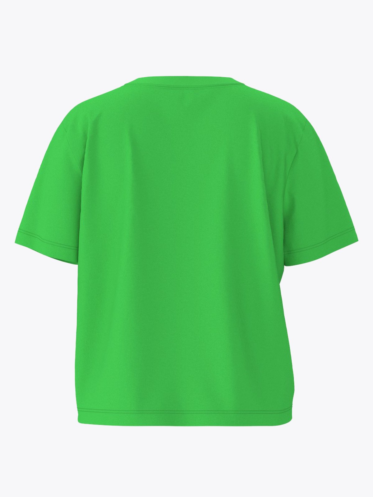 Selected Femme Essential Short Sleeve Boxy Tee Classic Green