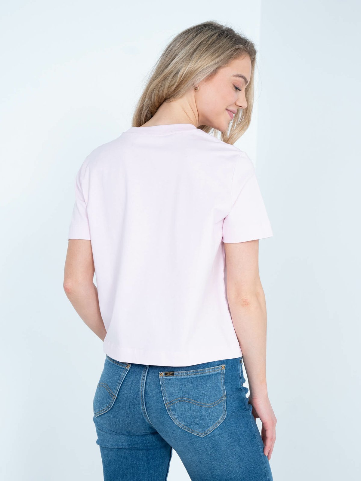 Selected Femme Essential Short Sleeve Boxy Tee Cradle Pink