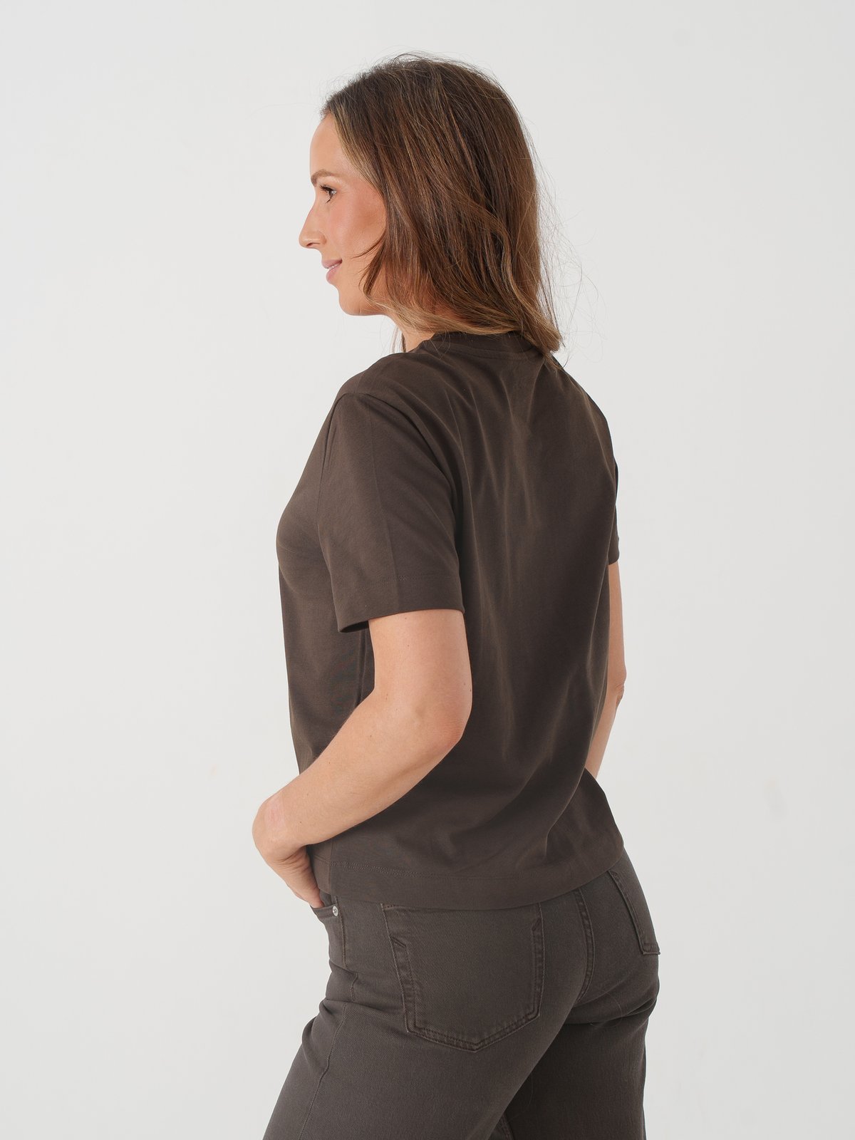 Selected Femme Essential Short Sleeve Boxy Tee Delicioso