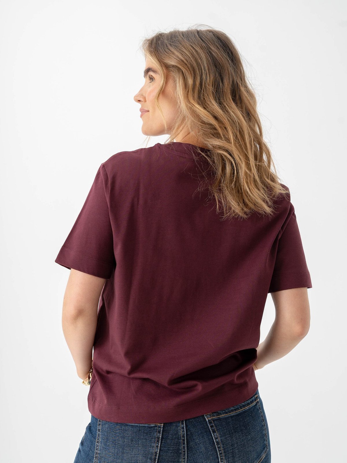 Selected Femme Essential Short Sleeve Boxy Tee Fig