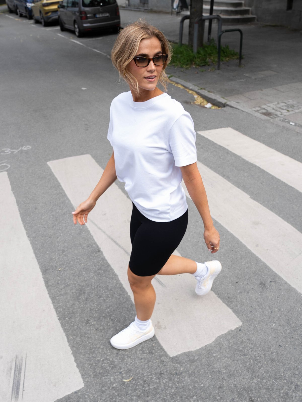 Selected Femme Essential Short Sleeve Boxy Tee White