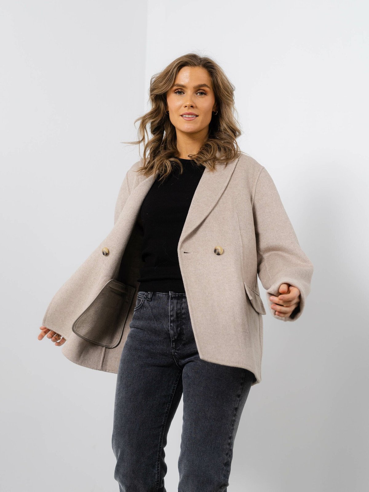 Selected Femme Tara Handmade Jacket B Sandshell