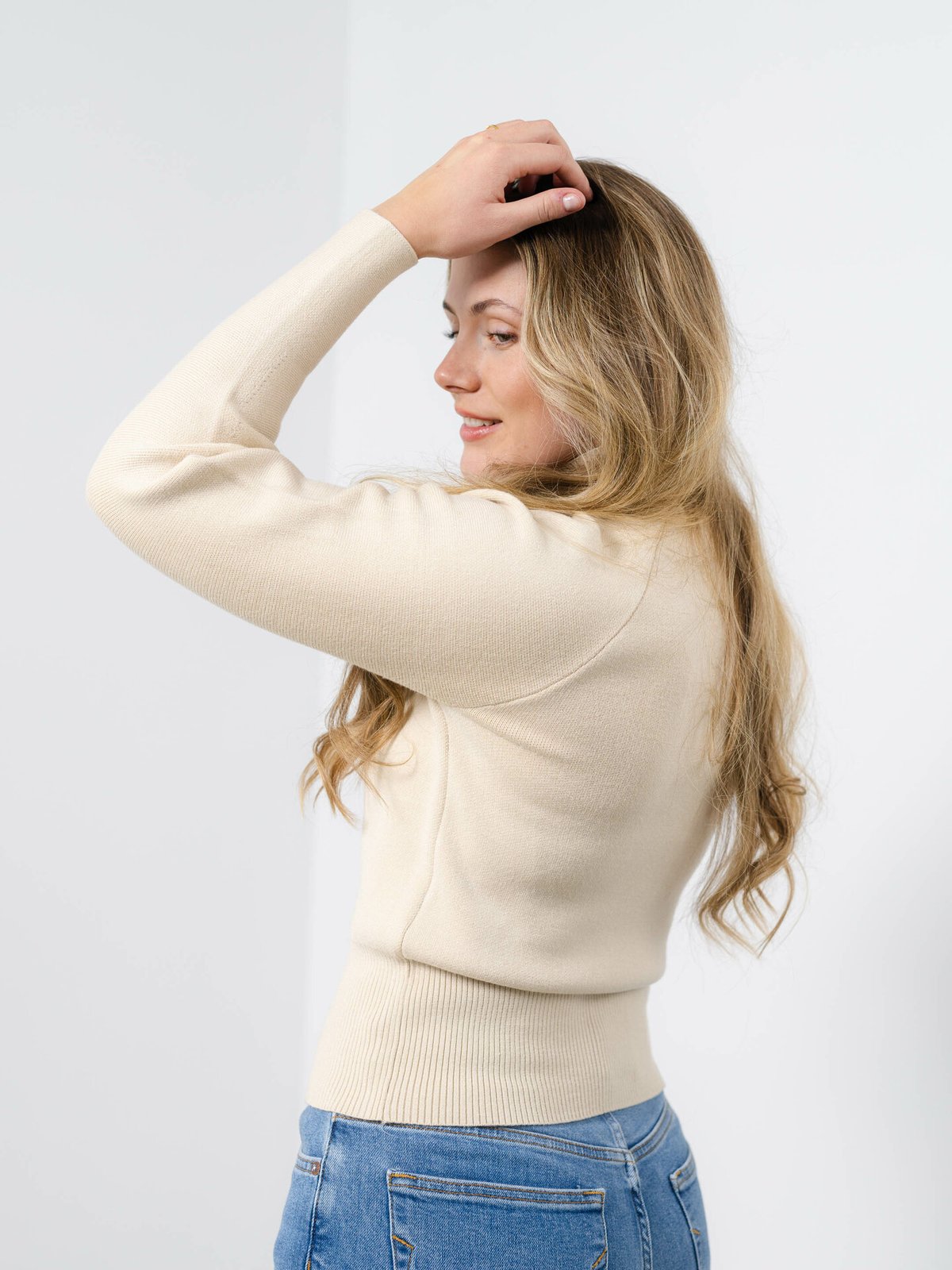 Selected Femme Merle Fyria Long Sleeve Knit Highneck Birch