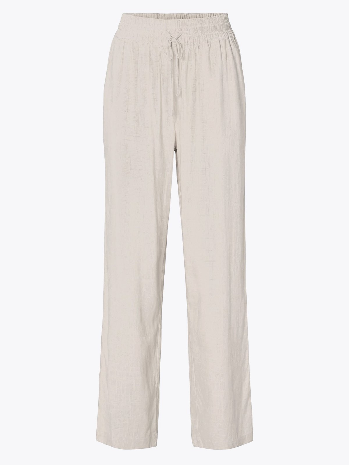 Selected Femme Viva Gulia High Waist Long Sun Pant Sandshell