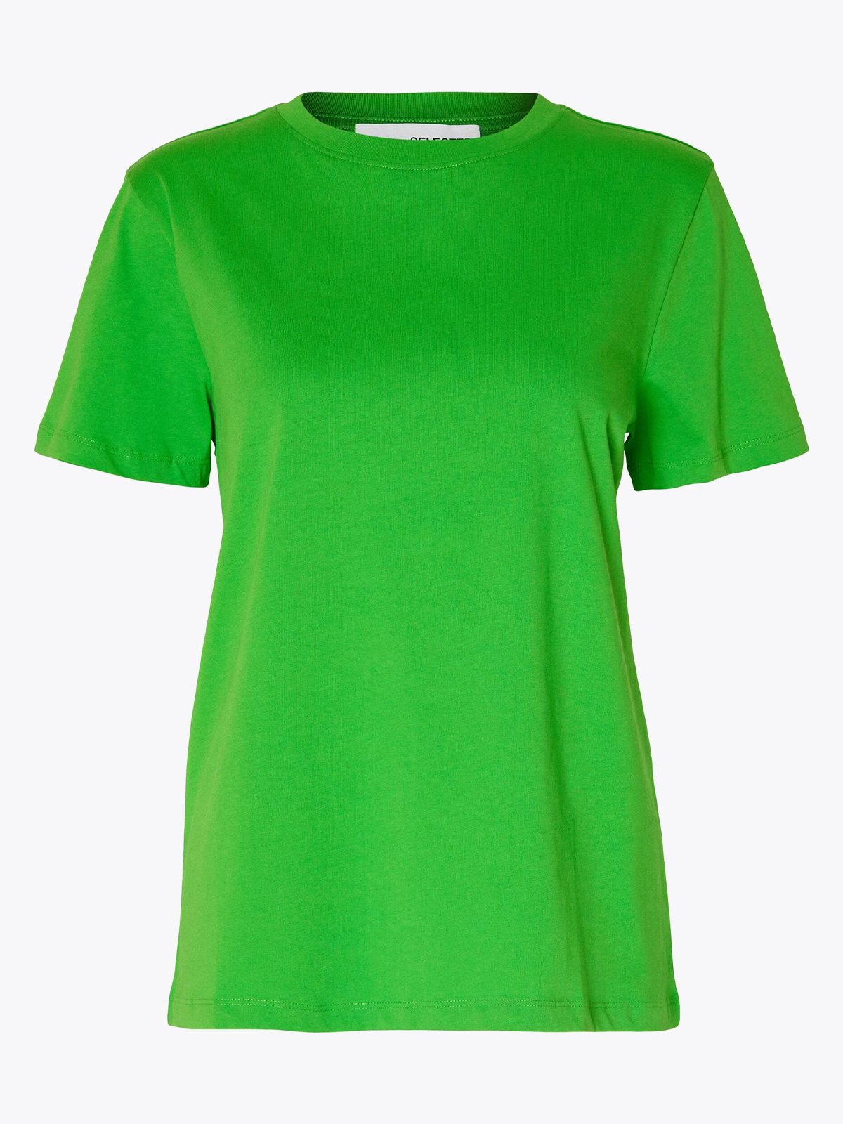 Selected Femme My Essential Short Sleeve O-Neck Tee Classic Green