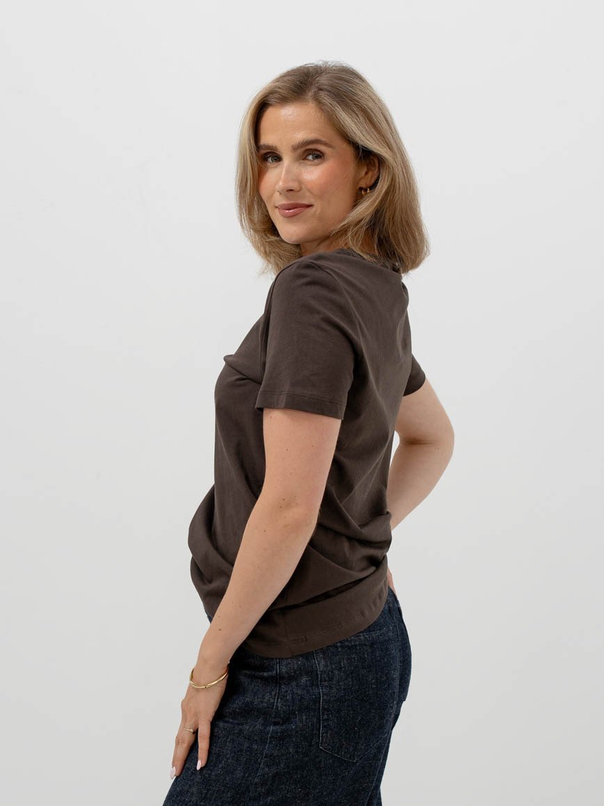 Selected Femme My Essential Short Sleeve O-Neck Tee Delicioso