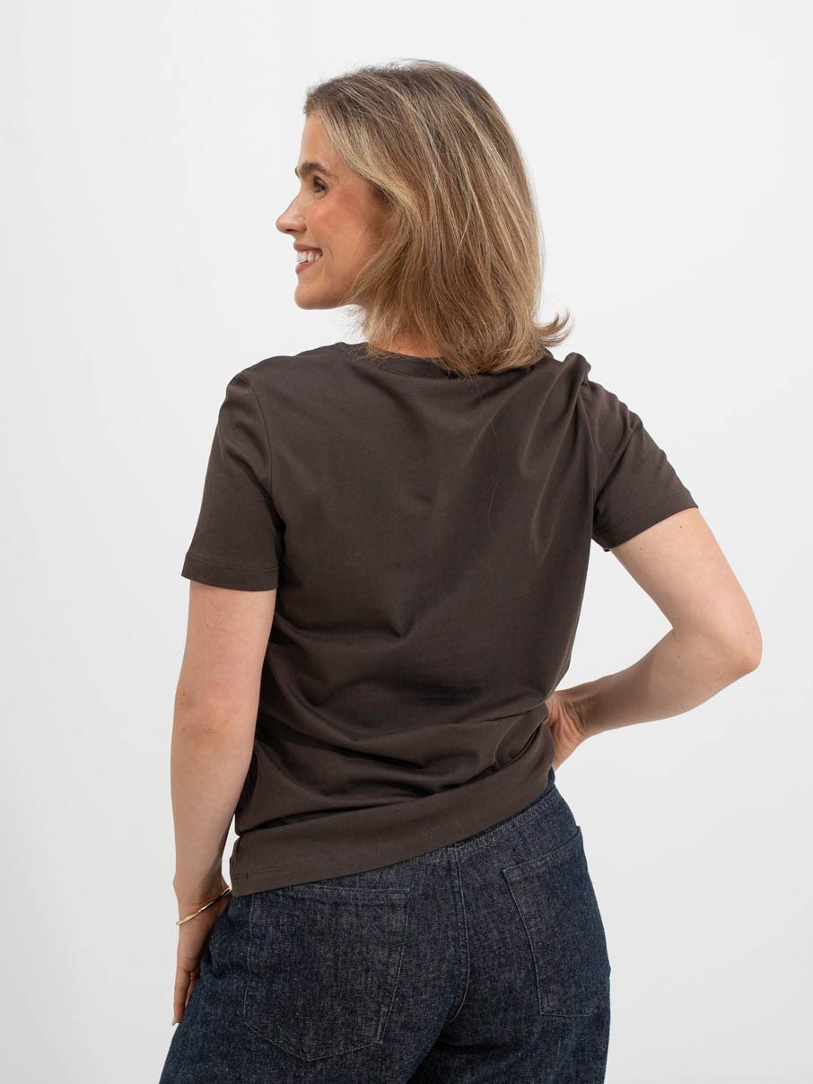 Selected Femme My Essential Short Sleeve O-Neck Tee Delicioso