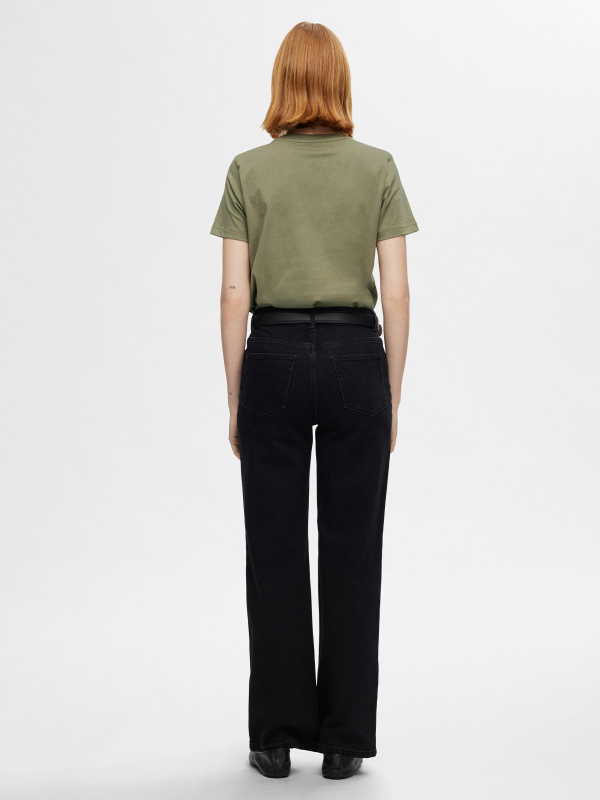 Selected Femme My Essential Short Sleeve O-Neck Tee Kalamata