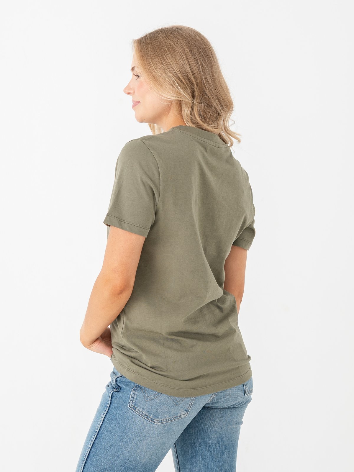 Selected Femme My Essential Short Sleeve O-Neck Tee Kalamata