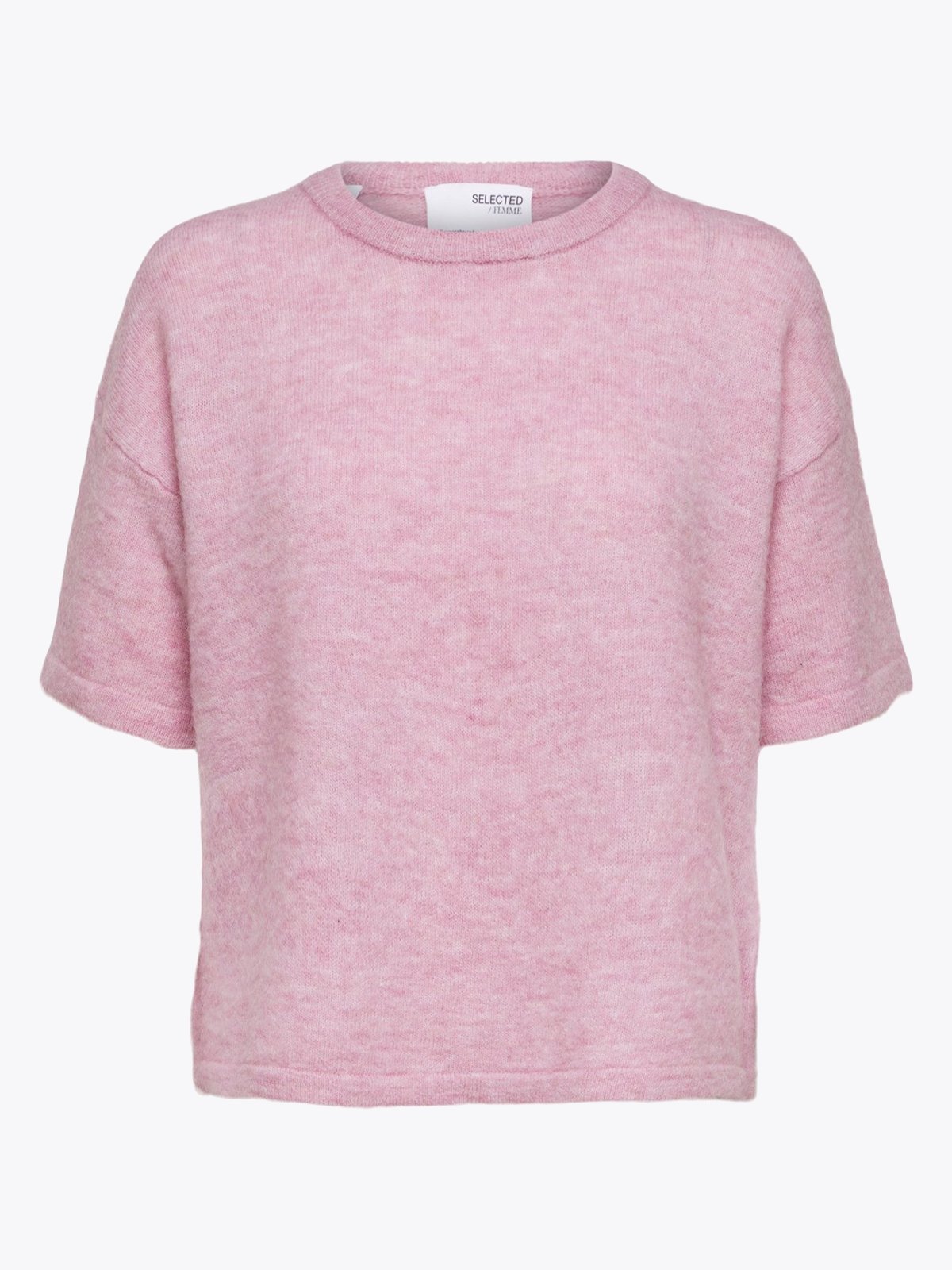 Selected Femme Liliana ME 2/4 Knit O-Neck Sweet Lilac Melange