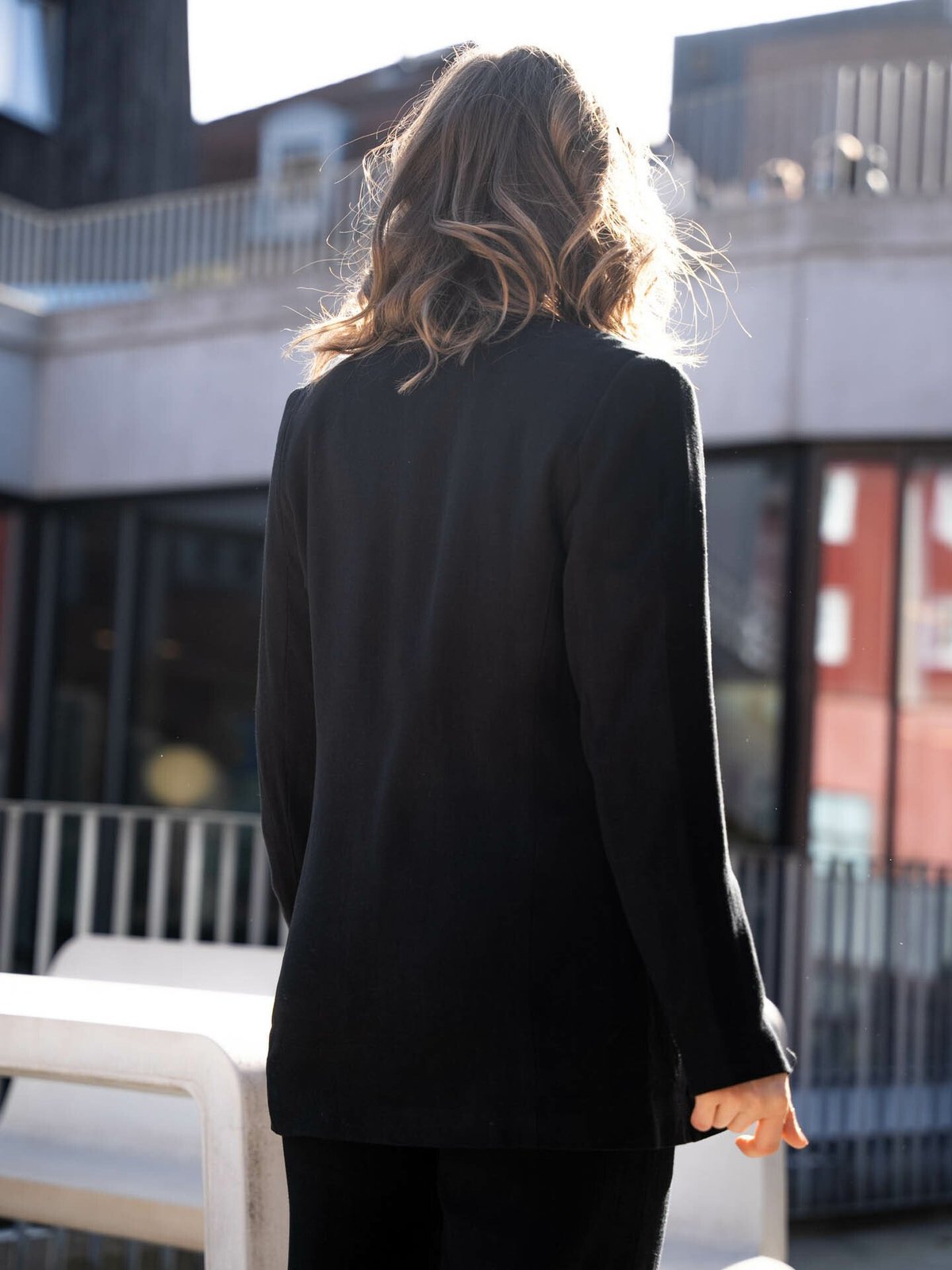 Selected Femme Viva Long Sleeve Blazer Black
