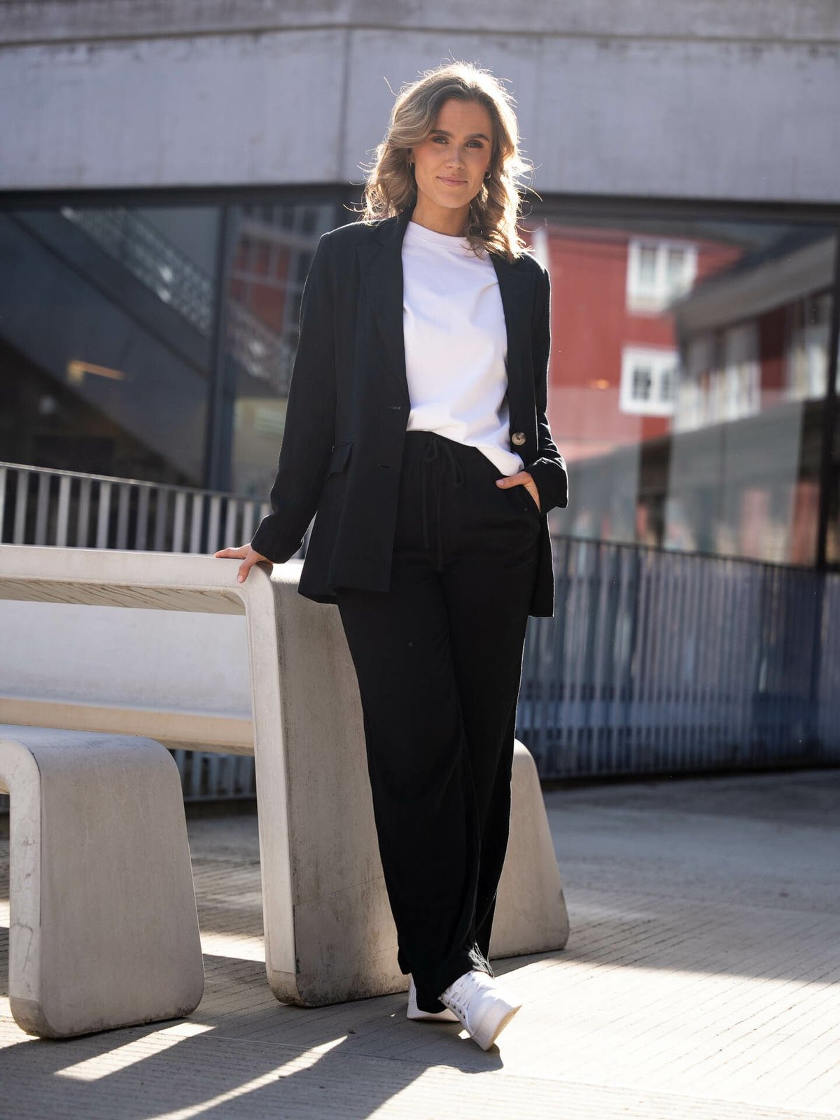 Selected Femme Viva Long Sleeve Blazer Black