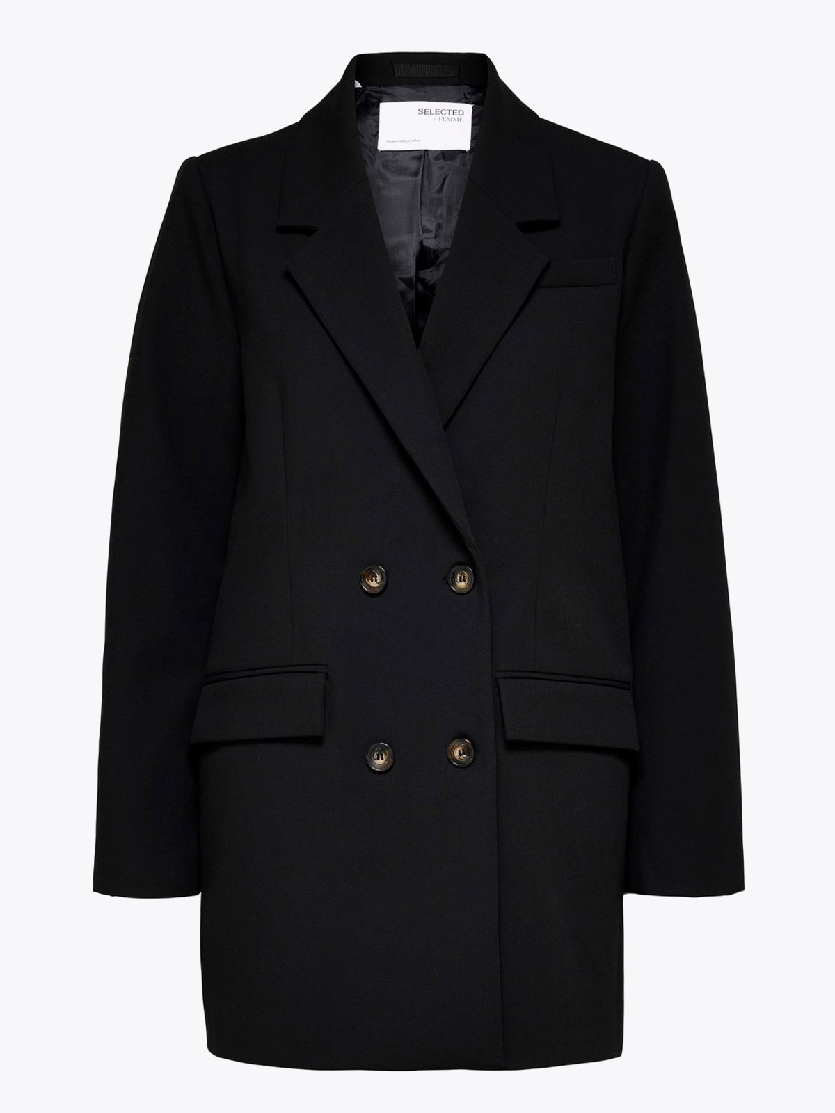 Selected Femme Myla Relaxed Blazer Black