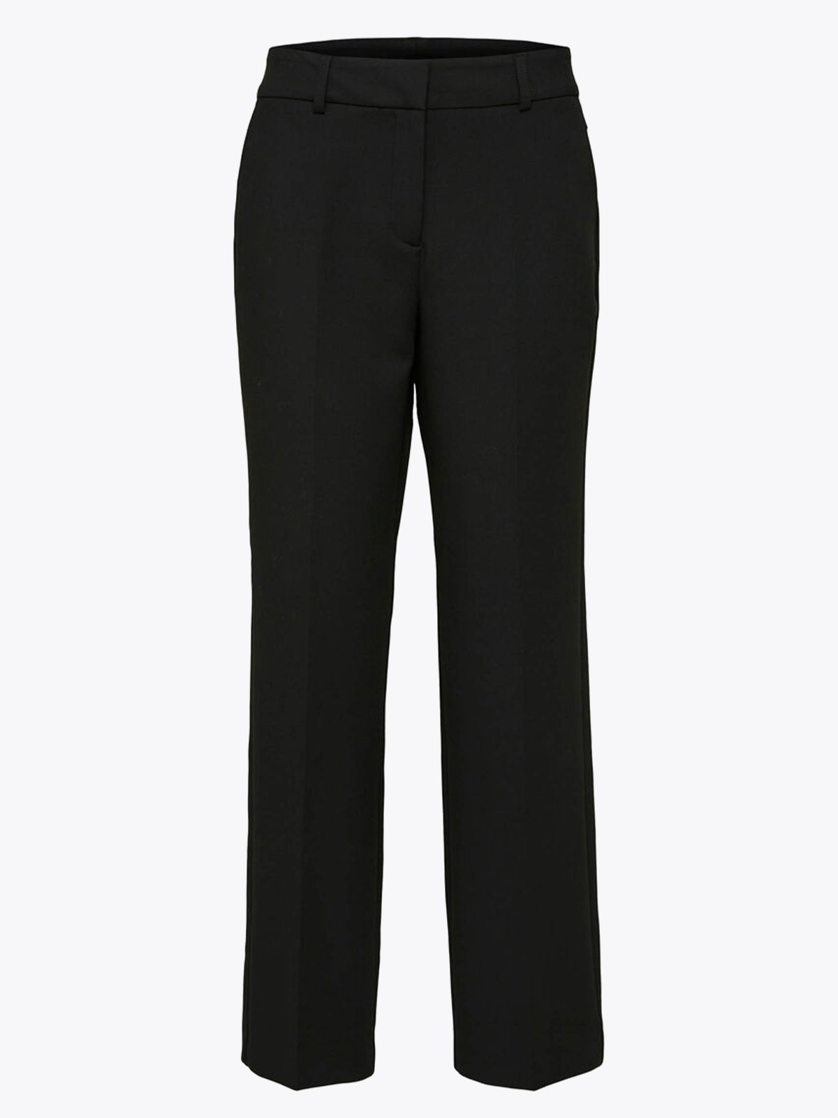 Selected Femme Rita Mid Waist Wide Pant Black