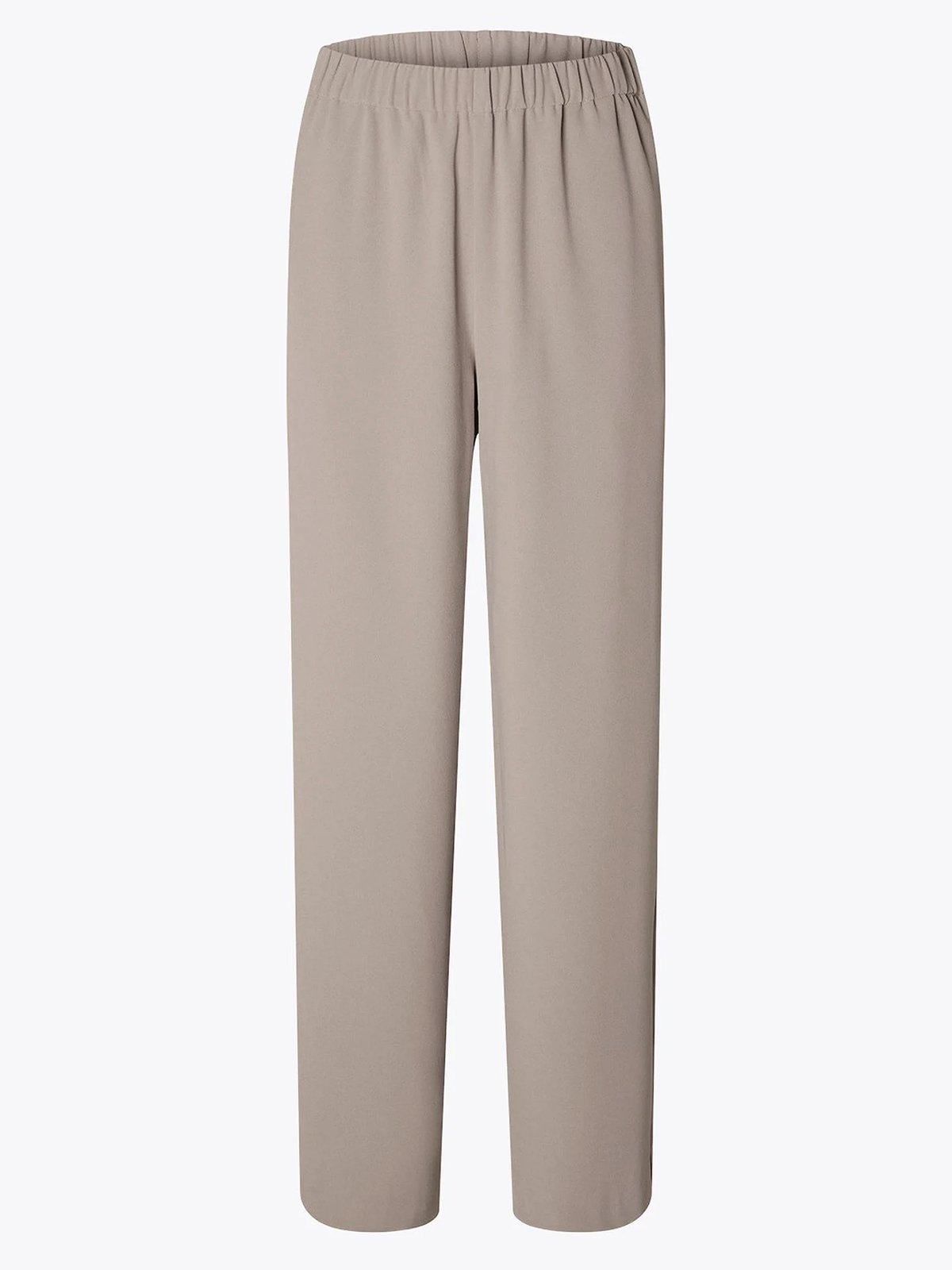 Selected Femme Tinni-Relaxed Mid Waist Wide Pant Greige