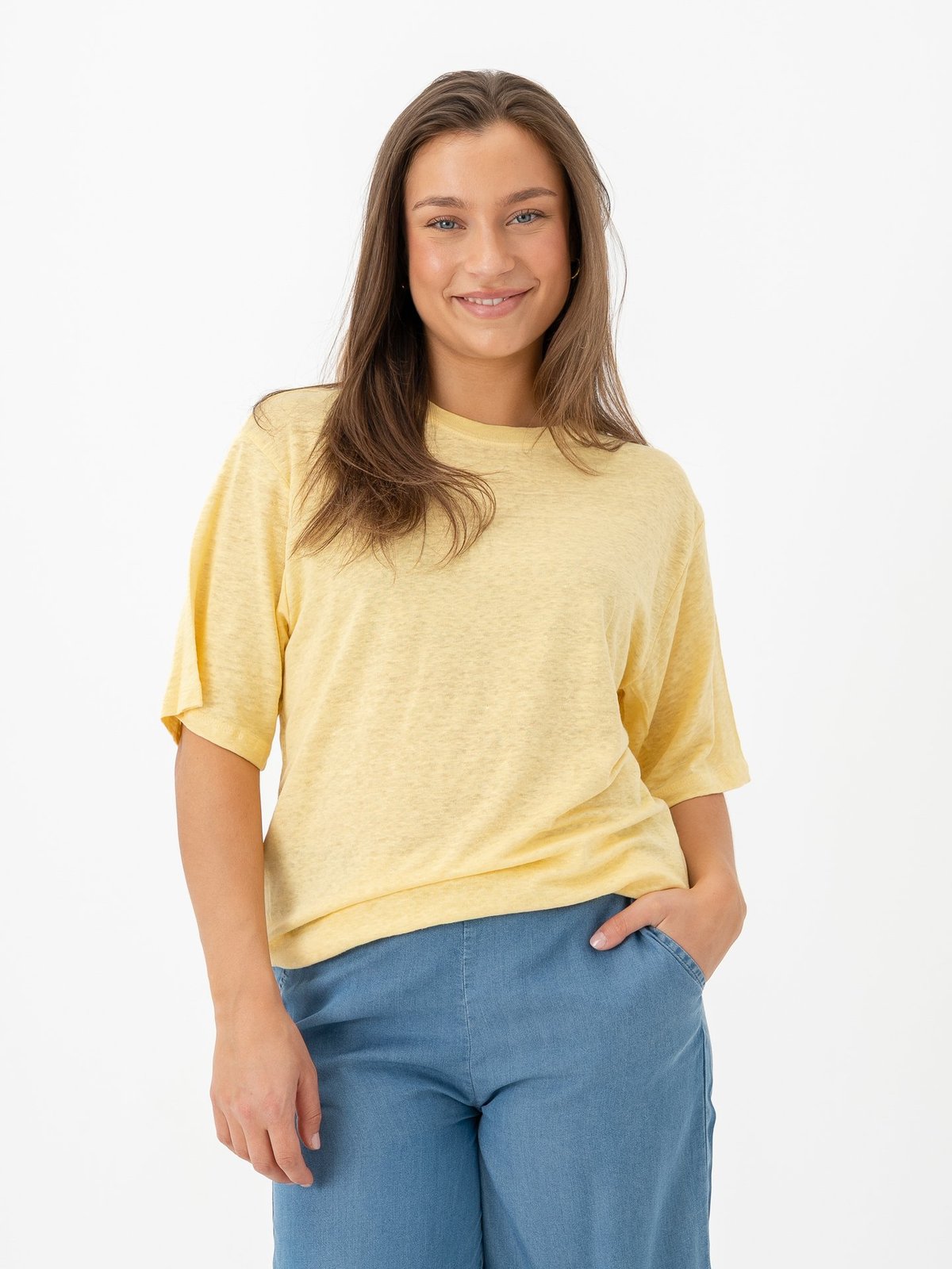 Selected Femme Vilja Linen Short Sleeve Tee Sundress