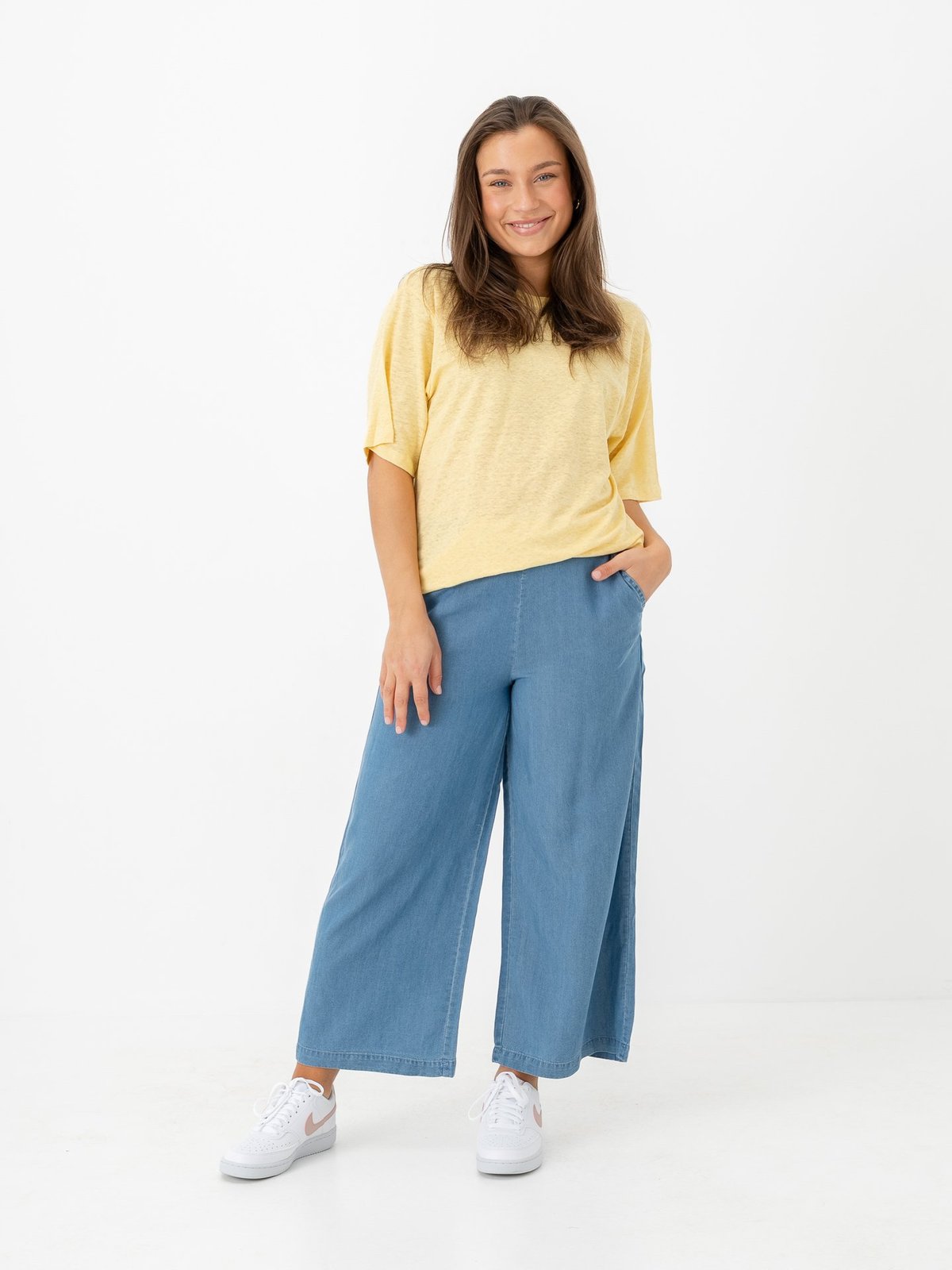 Selected Femme Vilja Linen Short Sleeve Tee Sundress