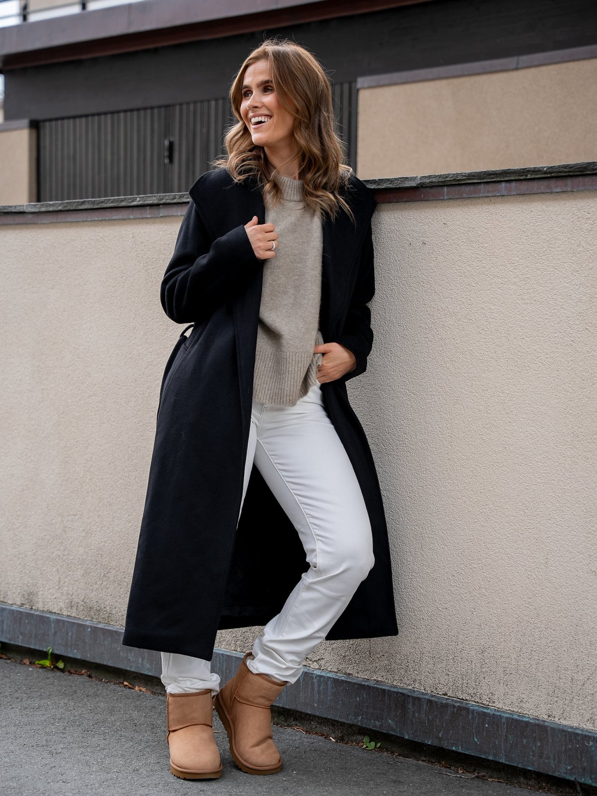 Selected Femme Rosa Wool Coat Black