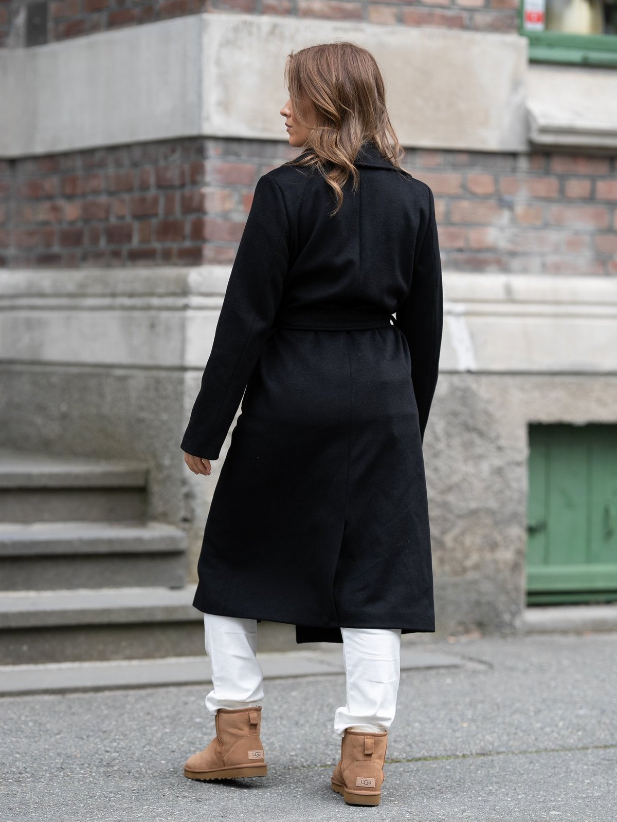 Selected Femme Rosa Wool Coat Black