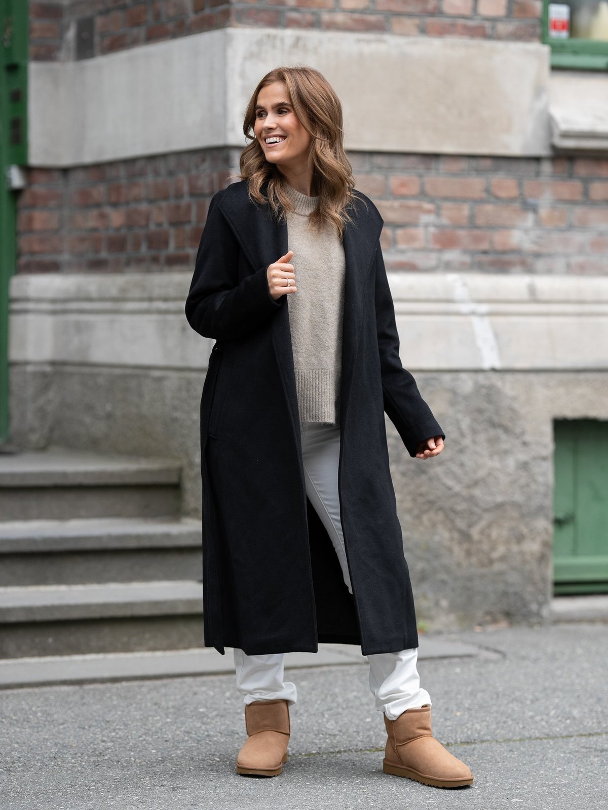 Selected Femme Rosa Wool Coat Black