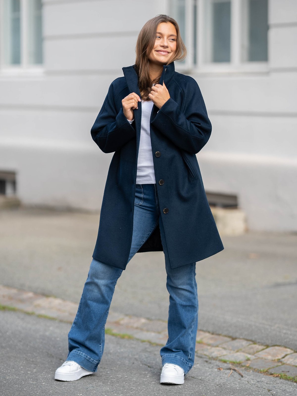 Selected Femme Vinni Wool Coat Dark Sapphire