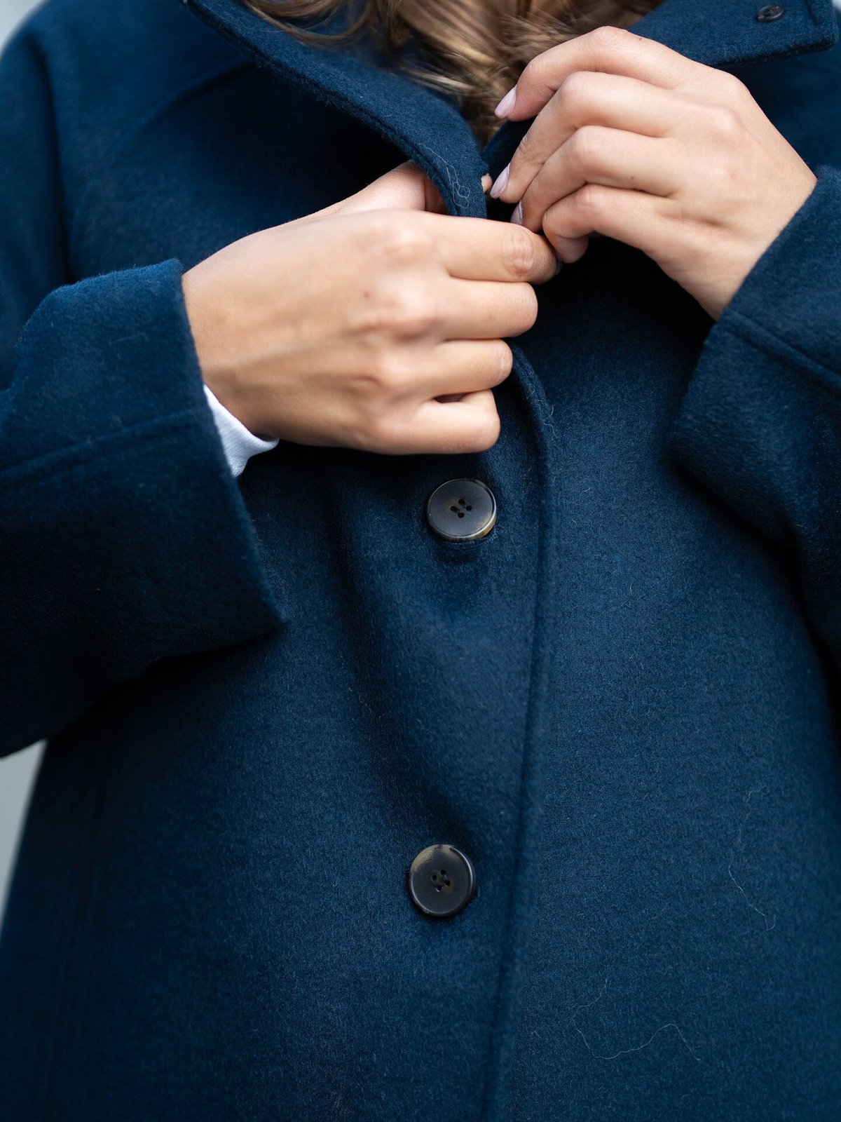 Selected Femme Vinni Wool Coat Dark Sapphire