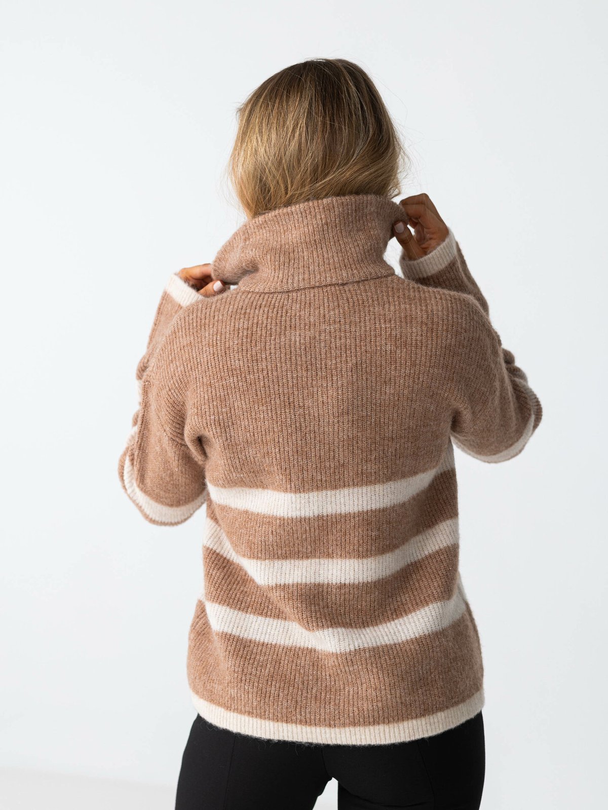 Selected Femme Maline Long Sleeve Knit Half Zip Amphora