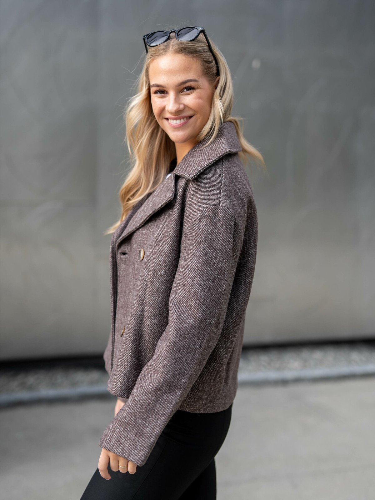 Selected Femme Bitta Short Wool Jacket Java