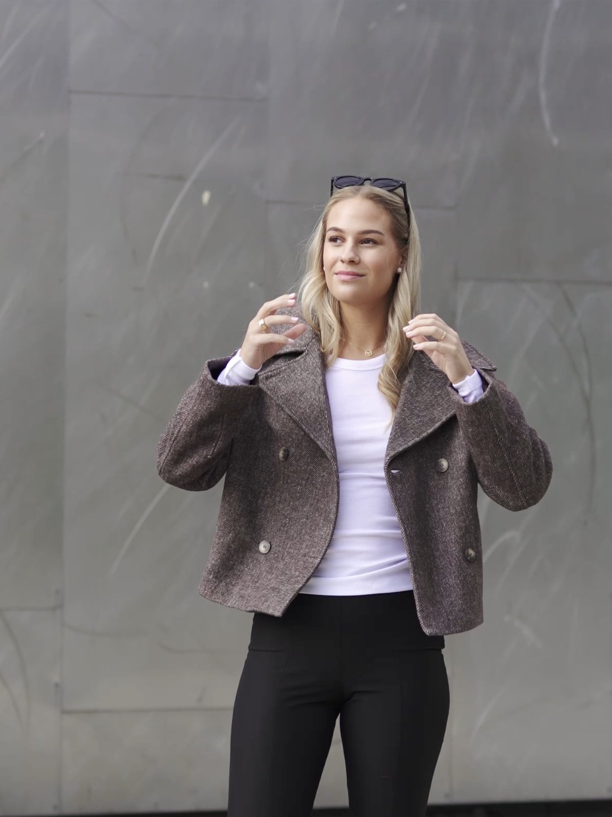 Selected Femme Bitta Short Wool Jacket Java