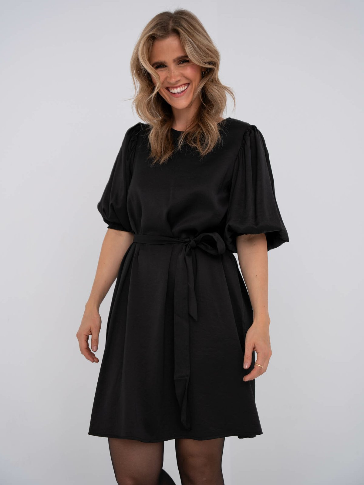 Selected Femme Reya 3/4 Dress Black