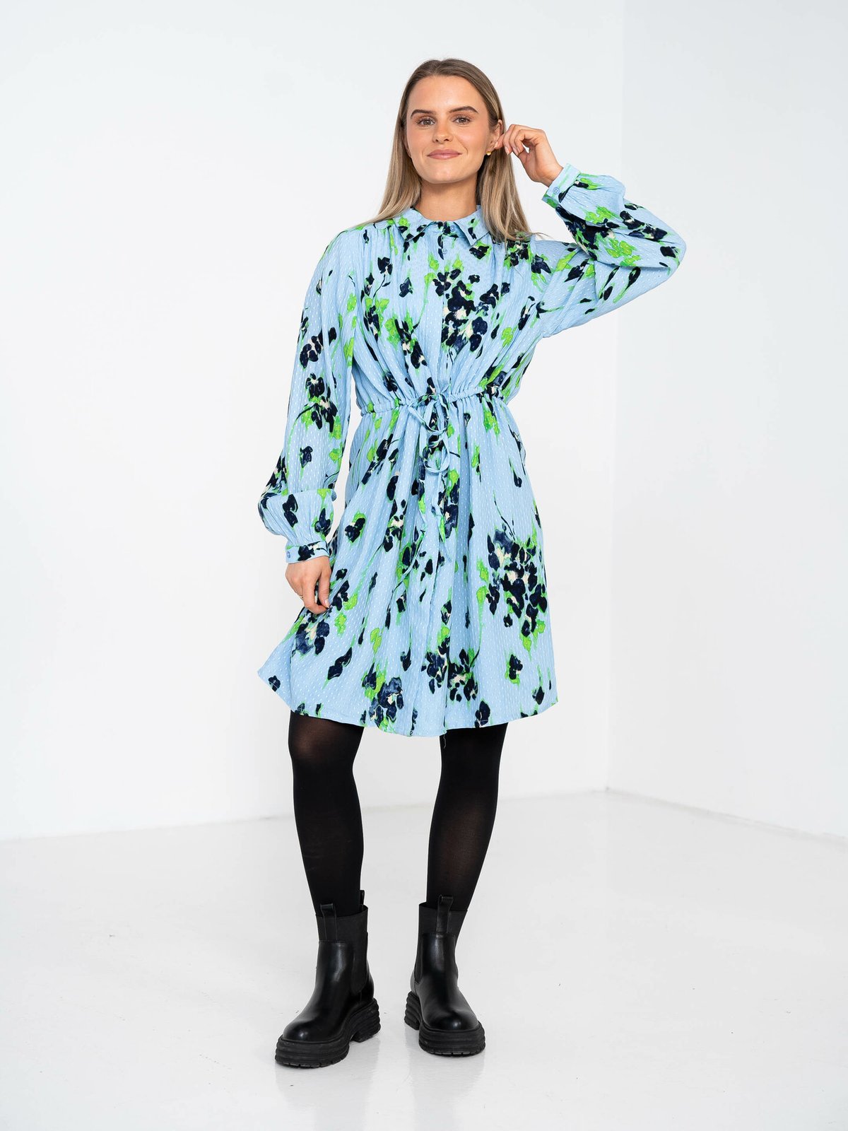 Selected Femme Irene Long Sleeve All Over Print Short Dress Flerfarget